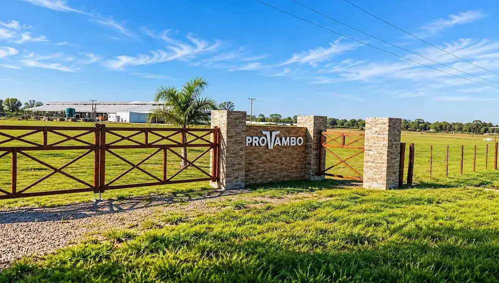 Campo y producción de Protambo en San Jerónimo Norte, Santa Fe